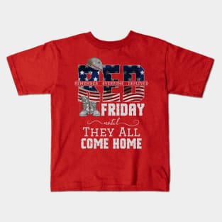 red friday military Kids T-Shirt